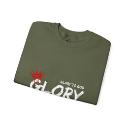 Collection of Glory to God for the Things He Has Done - Unisex Crewneck Sweatshirt in a gallery layout