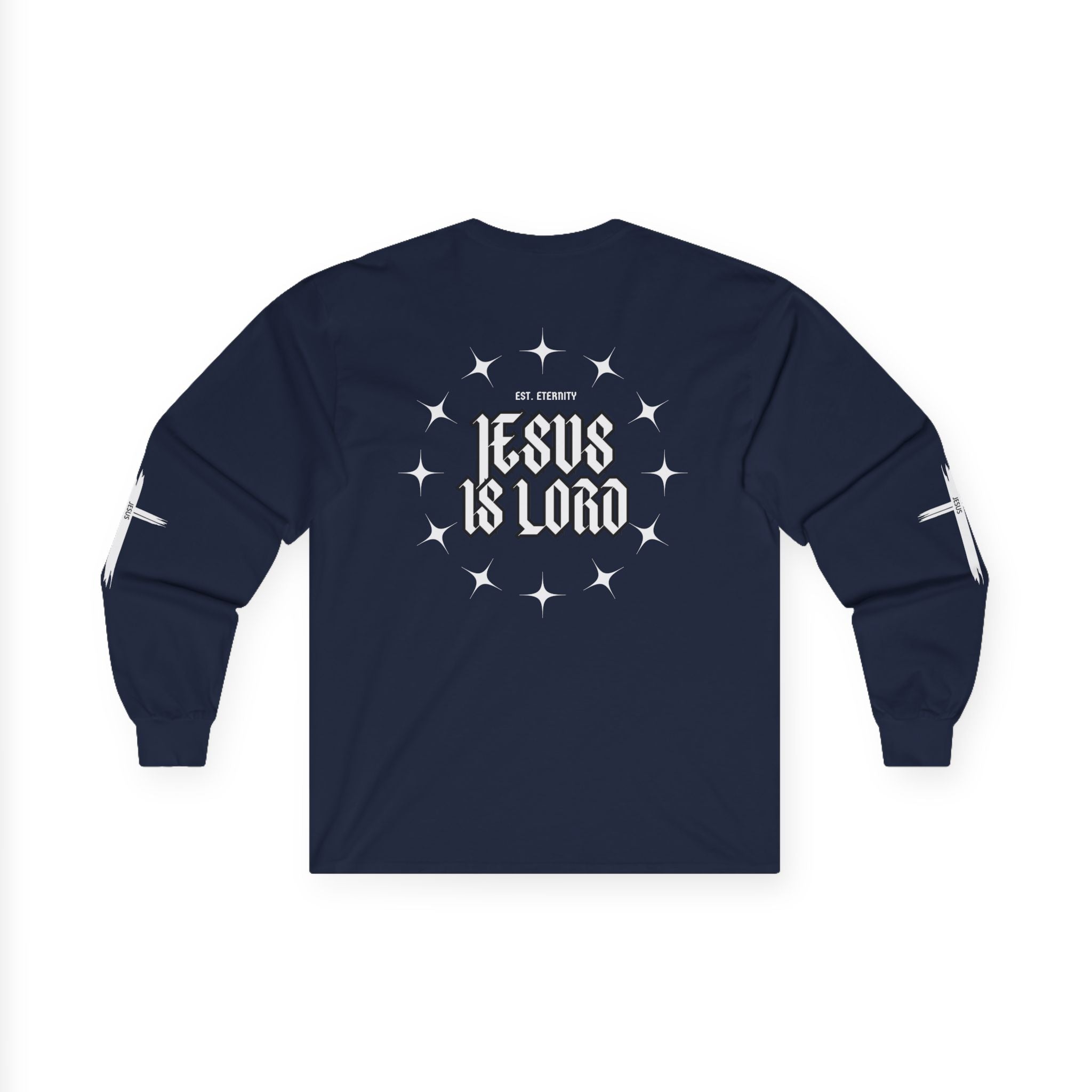 Collection of Faith-Inspired Unisex Long Sleeve Tee - 'Jesus is Lord' Design in a gallery layout