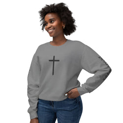 Collection of Inspirational Unisex Crewneck Sweatshirt - Glory Gear 'Jesus Saves' Design in a gallery layout