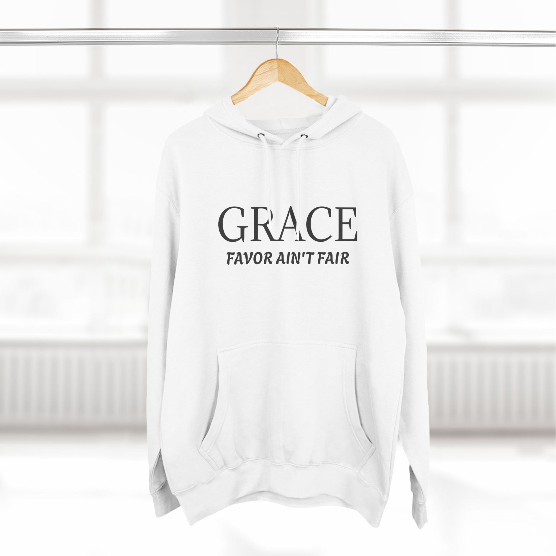 Grace Favor Ain't Fair Hoodie - Cozy Inspirational Fleece