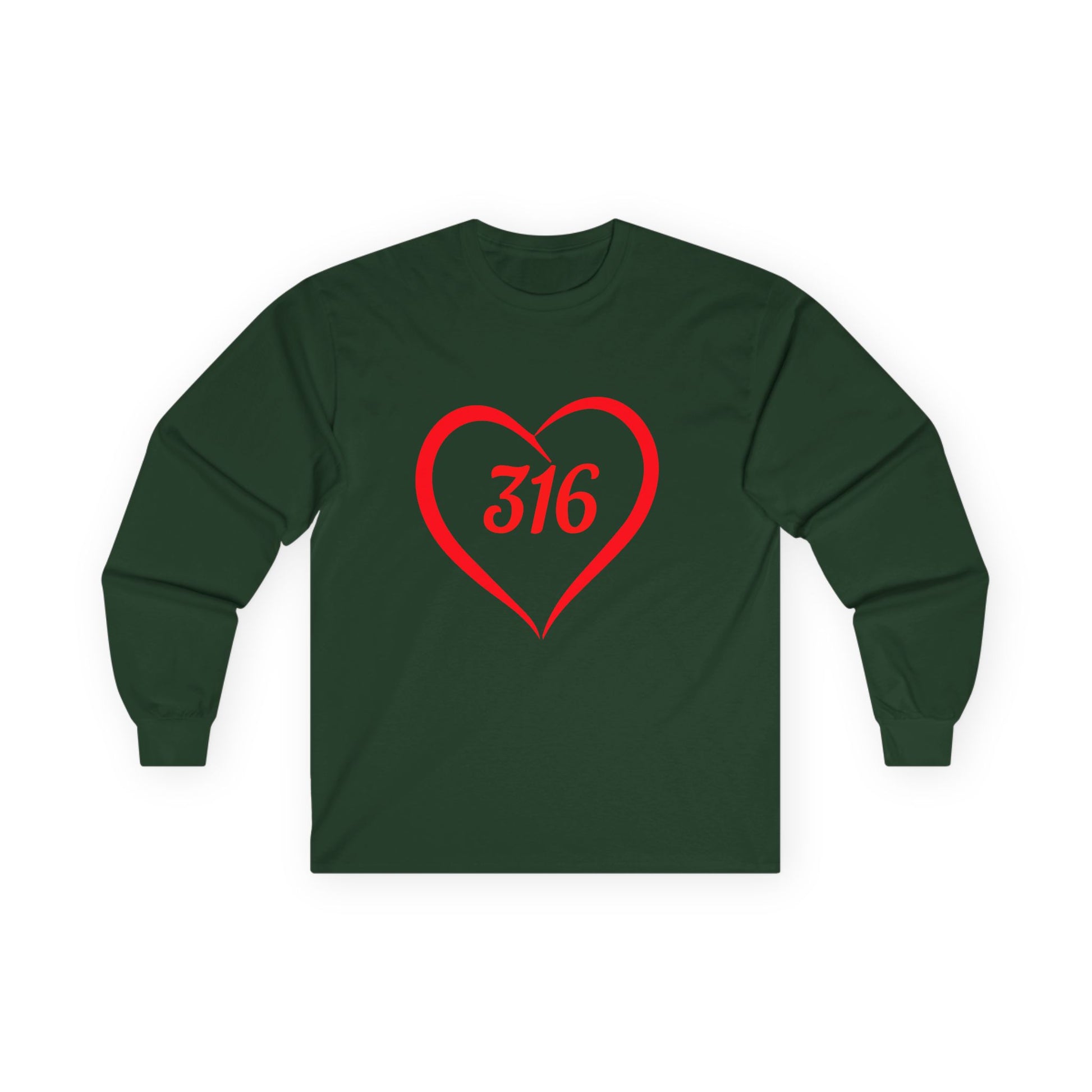 Heart 316 Unisex Ultra Cotton Long Sleeve Tee - Perfect Gift for Faith & Love Events