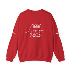 Collection of Jesus Crown & Thorns Unisex Crewneck Sweatshirt in a gallery layout