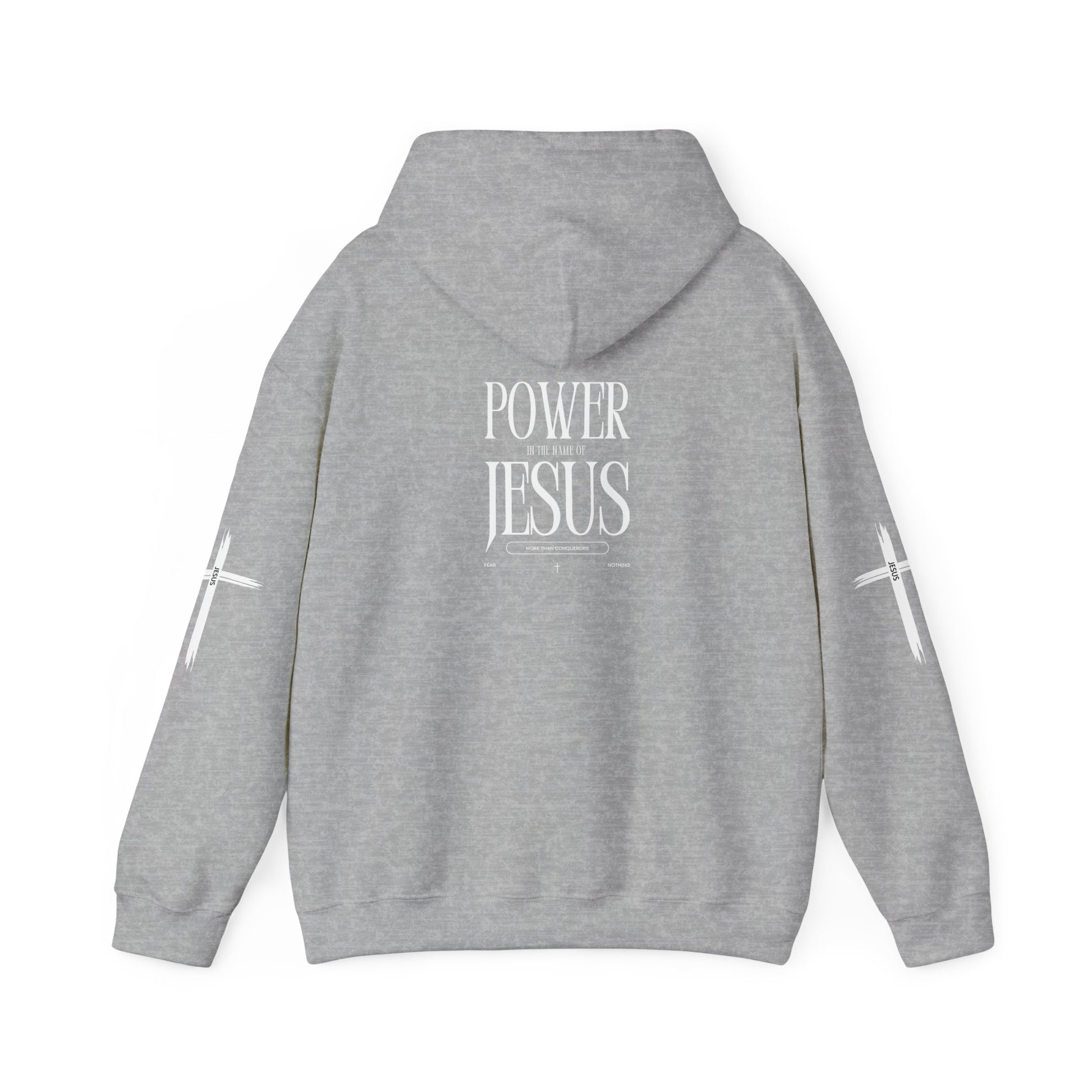 Power in the Name of Jesus Hoodie - Unisex Heavy Blend Sweatshirt for Faith and Inspiration