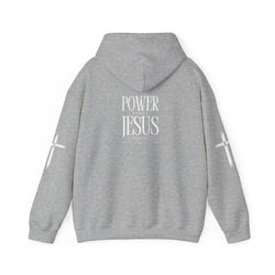 Collection of Power in the Name of Jesus Hoodie - Unisex Heavy Blend Sweatshirt for Faith and Inspiration in a gallery layout