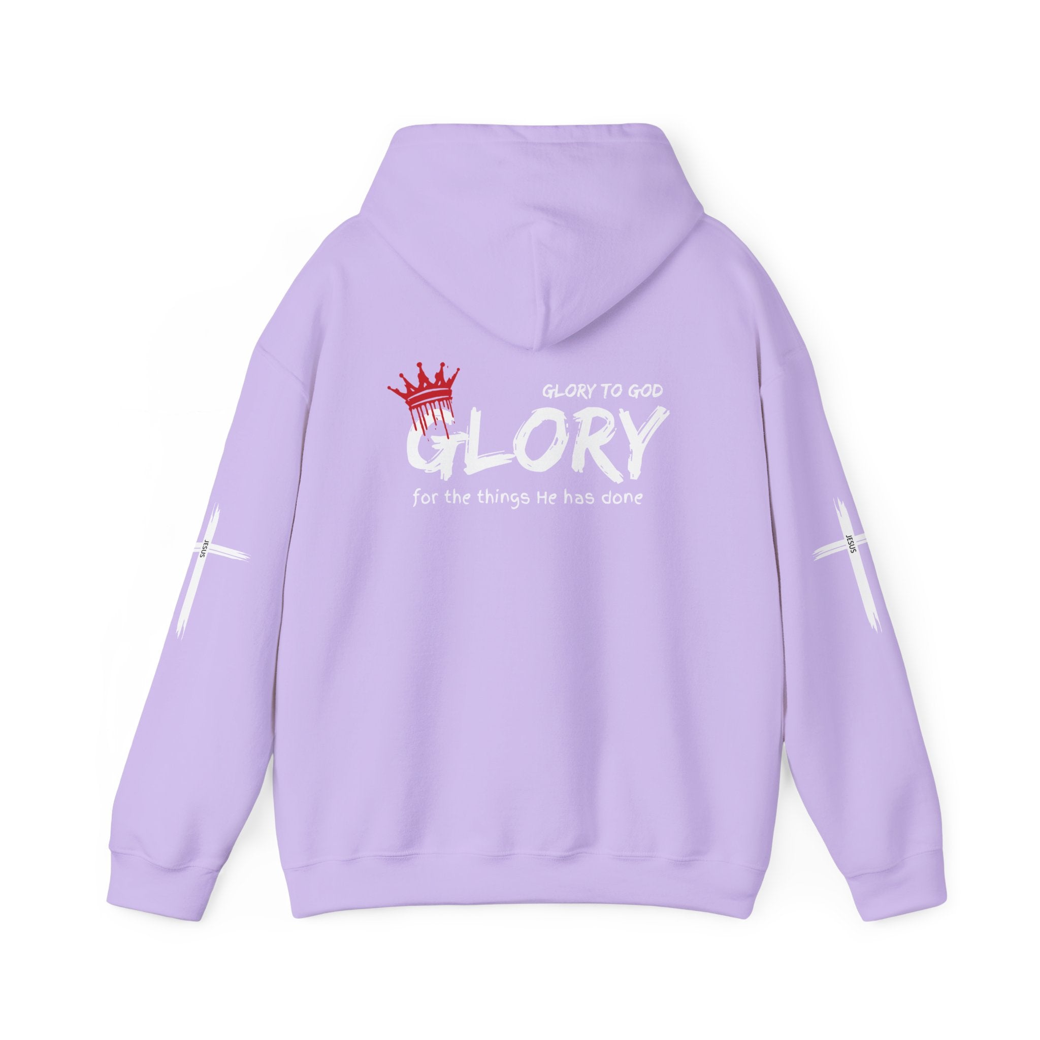 Collection of Glory to God Crown & Cross Unisex Hoodie in a gallery layout