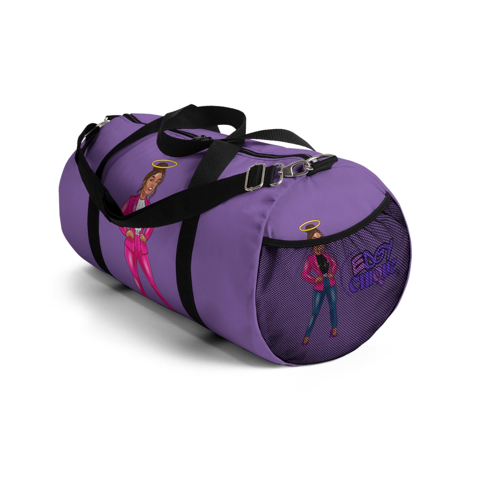 Edgy Chique Empowerment Duffel Bag - Bold Design for Fitness & Travel