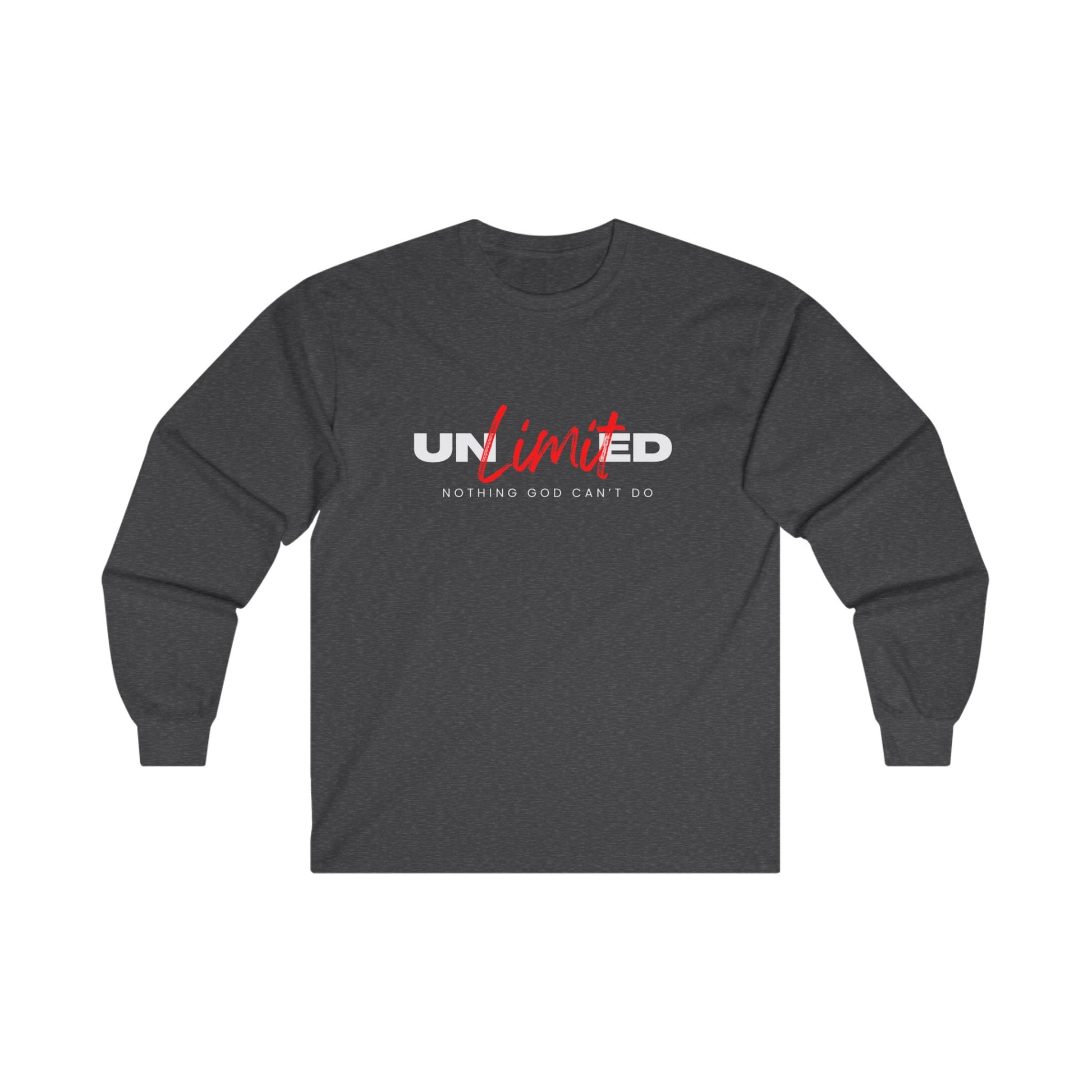 "Unlimited: Nothing God Can't Do" - Unisex Ultra Cotton Long Sleeve Tee