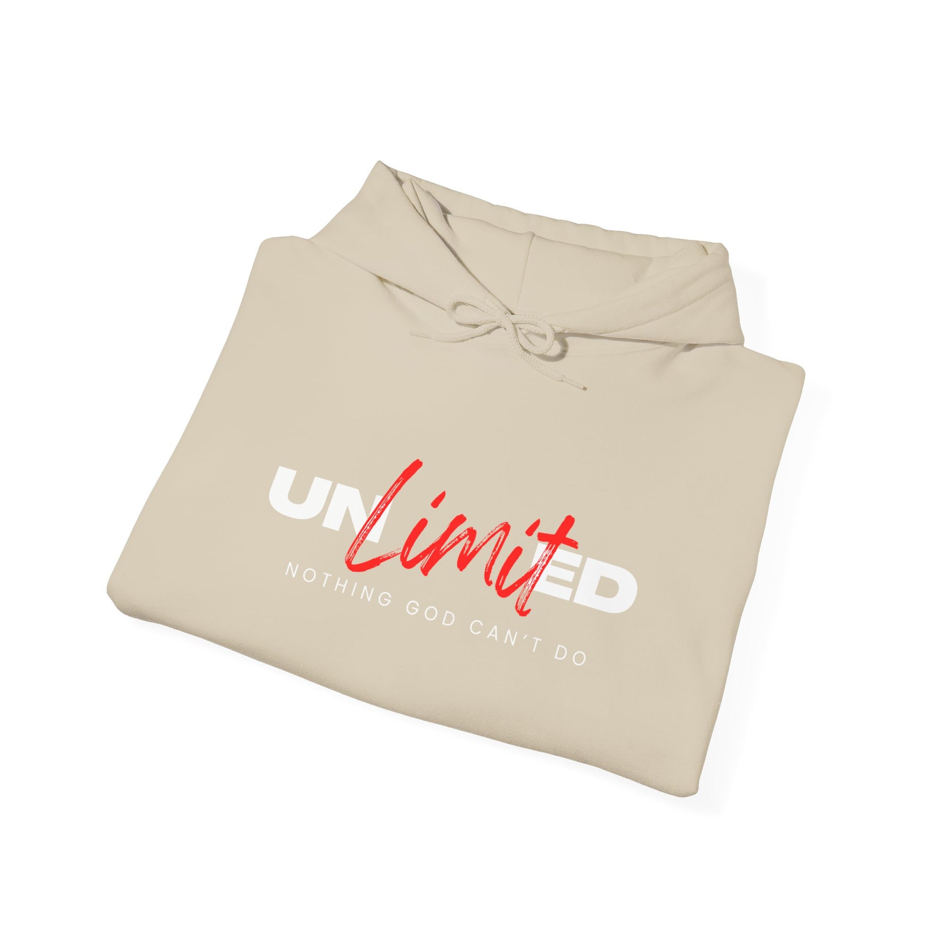 "UNLIMITED: Nothing God Can't Do" - Faith-Inspired Hoodie