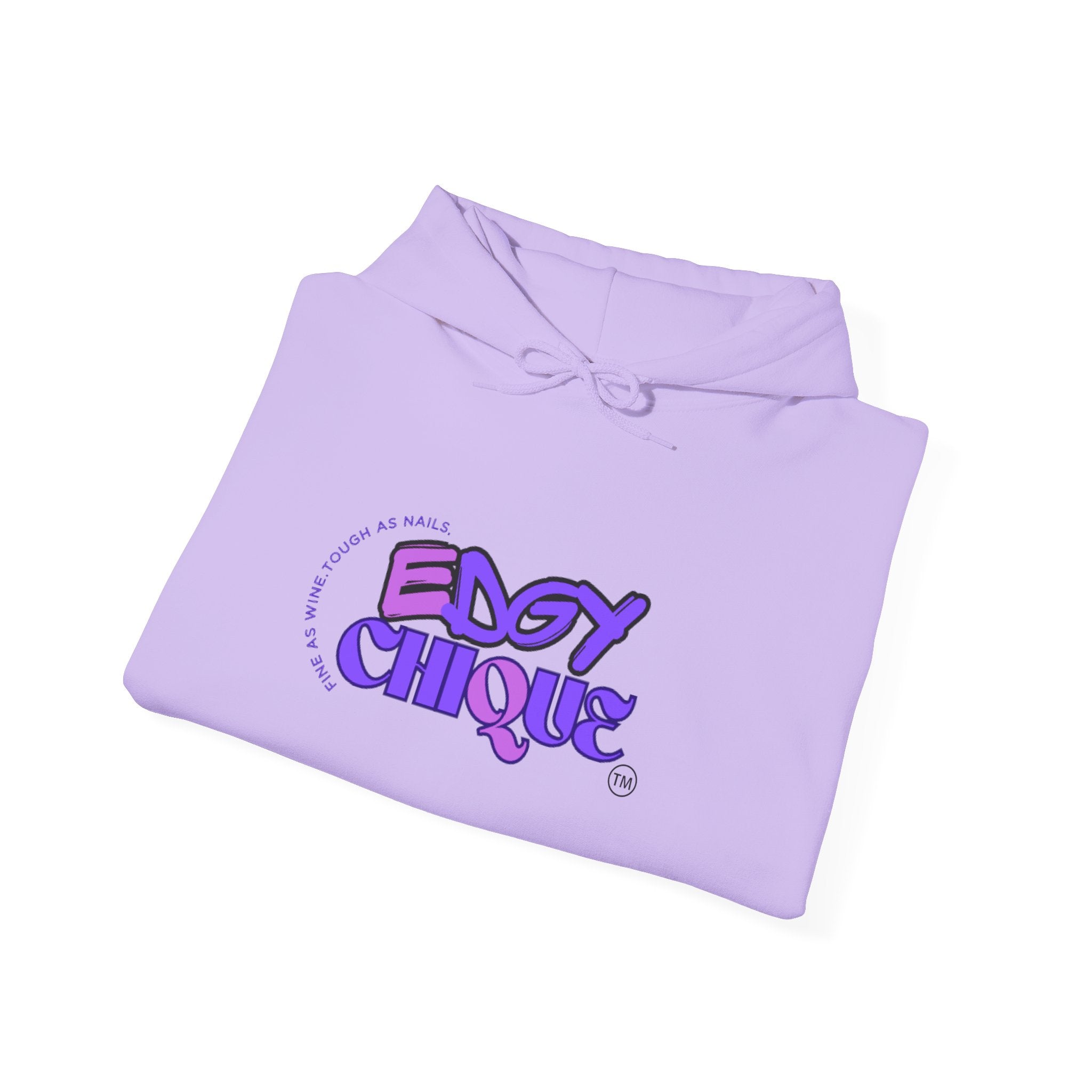 Collection of Edgy Chique Unisex Heavy Blend™ Hooded Sweatshirt - Trendy Graphic Pullover for Streetwear Enthusiasts in a gallery layout