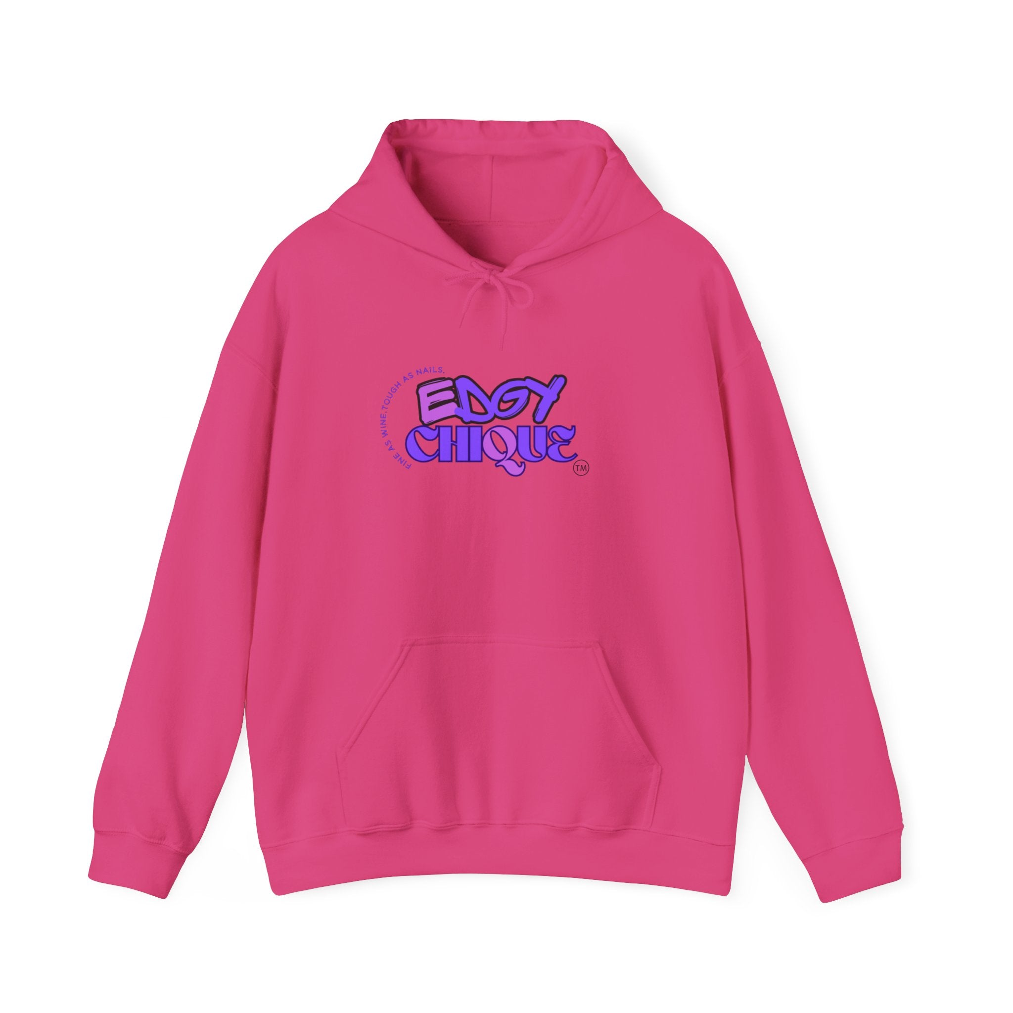 Collection of Edgy Chique Unisex Heavy Blend™ Hooded Sweatshirt - Trendy Graphic Pullover for Streetwear Enthusiasts in a gallery layout