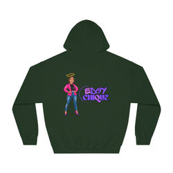 Collection of Edgy Chic Unisex Hooded Sweatshirt - Trendy Graphic Design for Fashion Lovers in a gallery layout