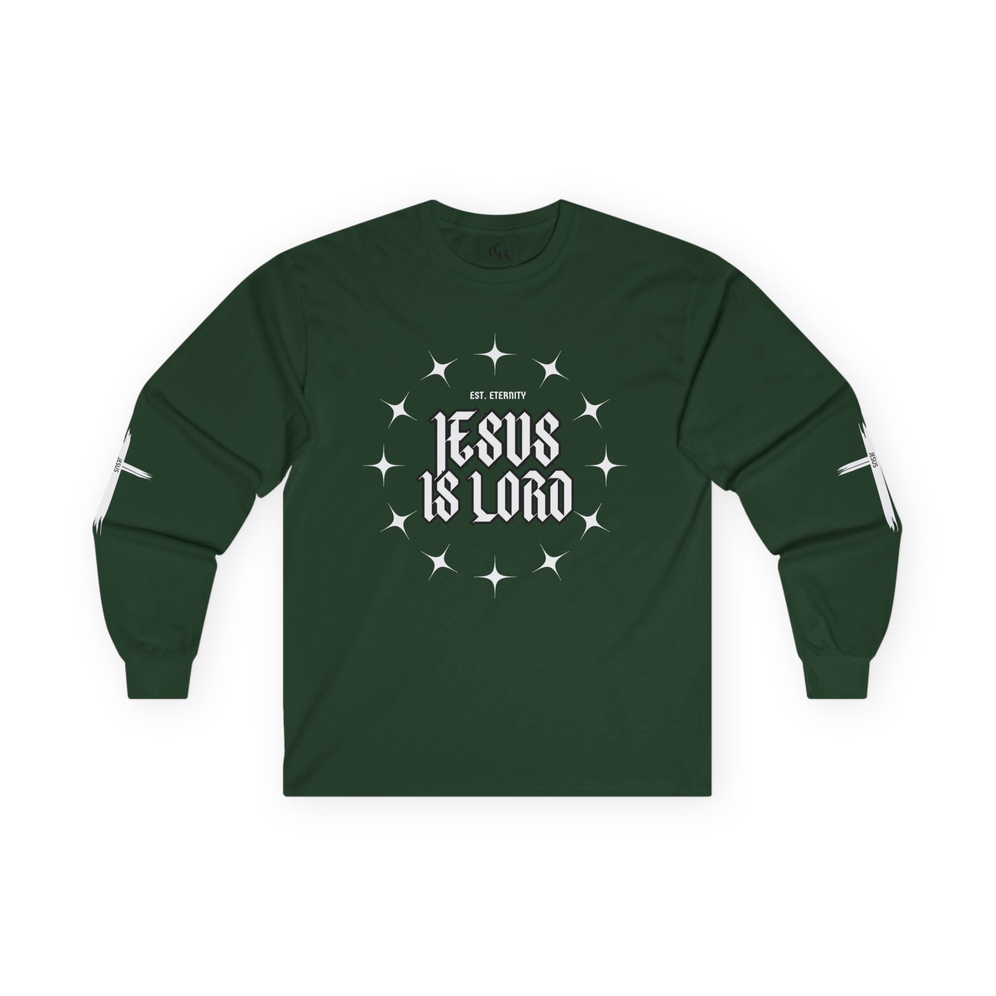 Collection of Faith-Inspired Unisex Long Sleeve Tee - 'Jesus is Lord' Design in a gallery layout