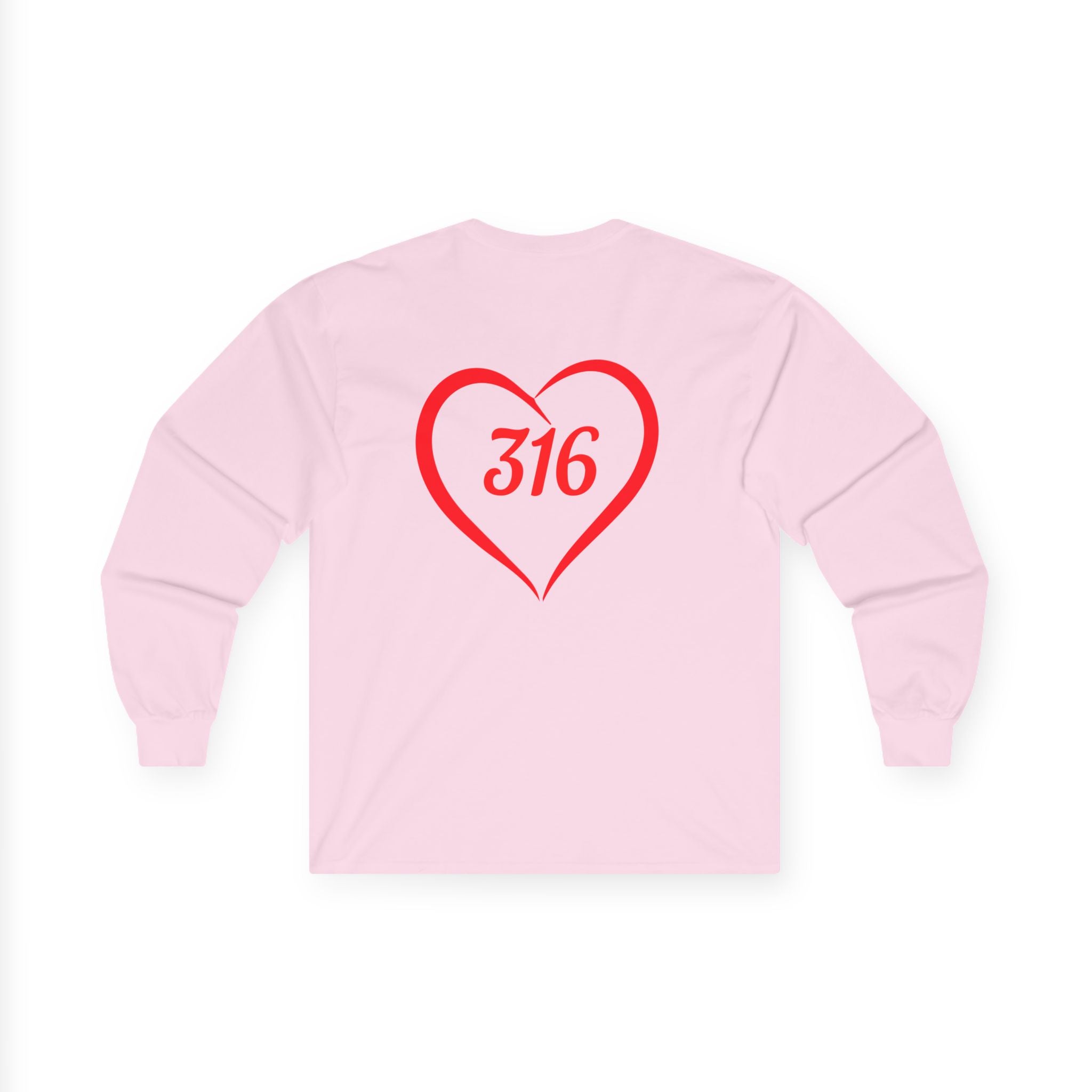 Collection of Heart 316 Unisex Ultra Cotton Long Sleeve Tee - Perfect Gift for Faith & Love Events in a gallery layout