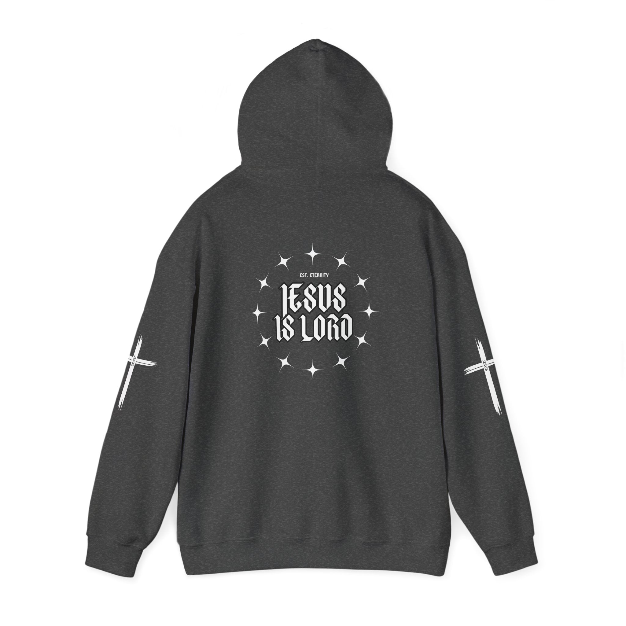 Collection of Unisex Heavy Hooded Sweatshirt - Jesus Is Lord Design in a gallery layout