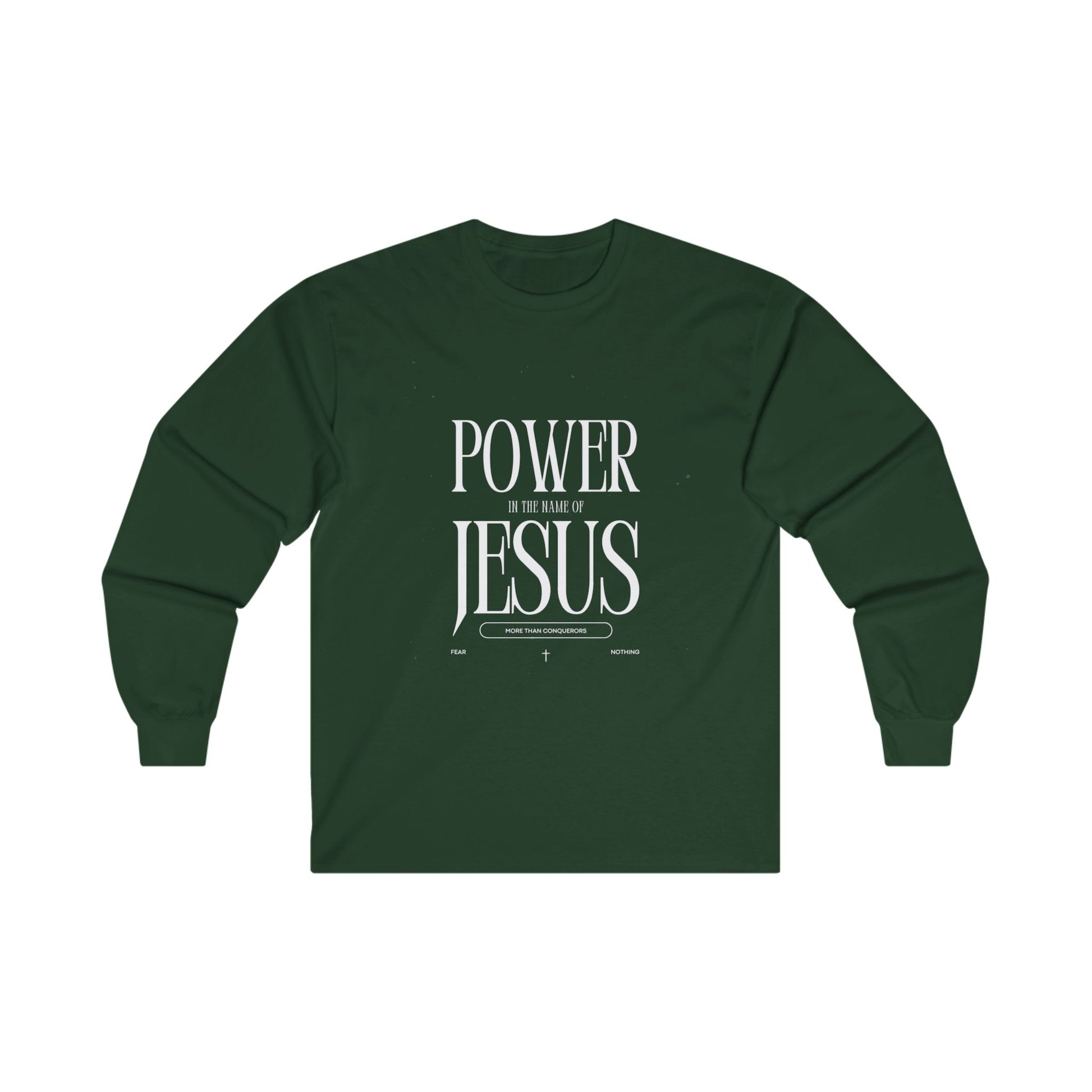 Power in the Name of Jesus Unisex Long Sleeve Tee - Faith-Based Spiritual Apparel