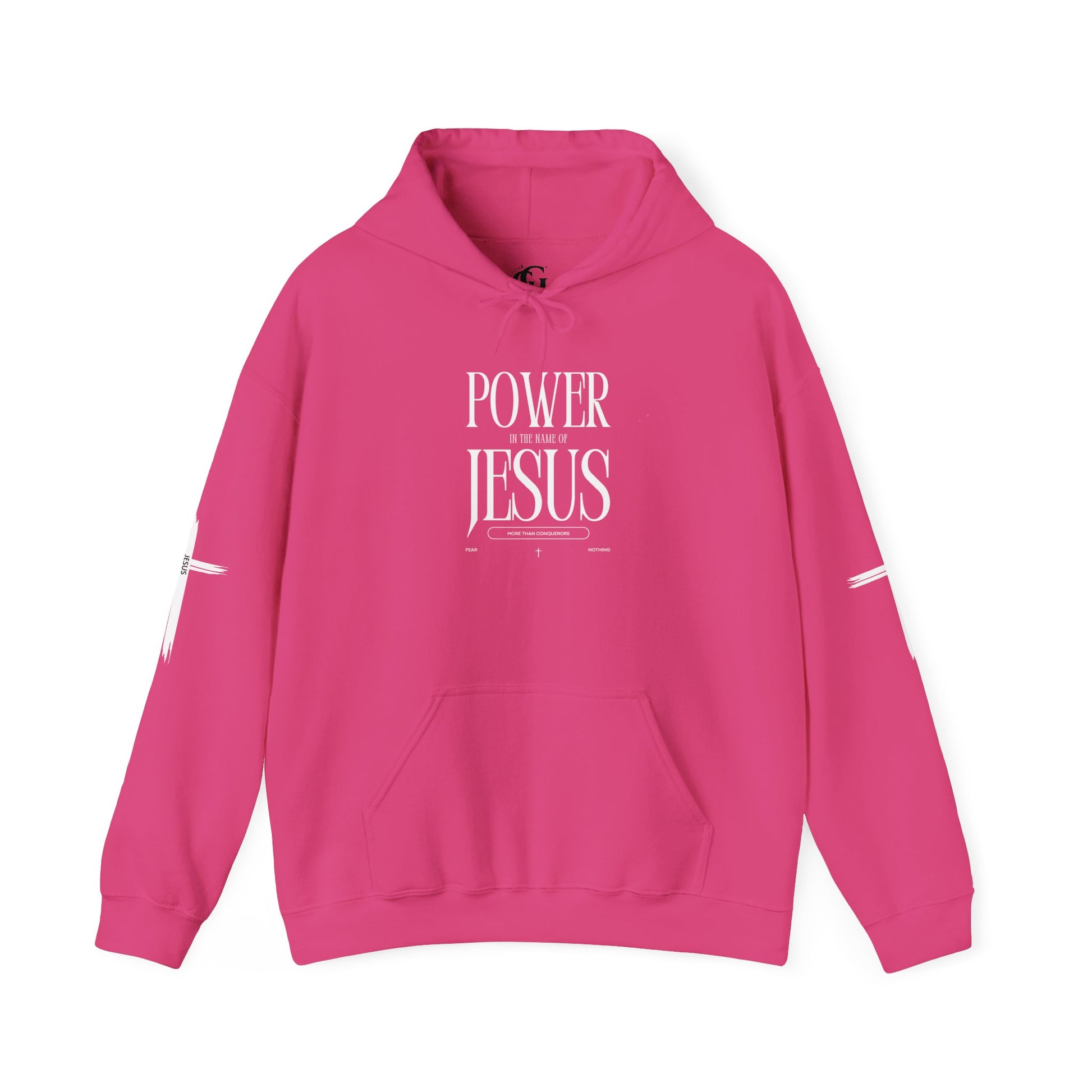 Power in the Name of Jesus Hoodie - Unisex Heavy Blend Sweatshirt for Faith and Inspiration