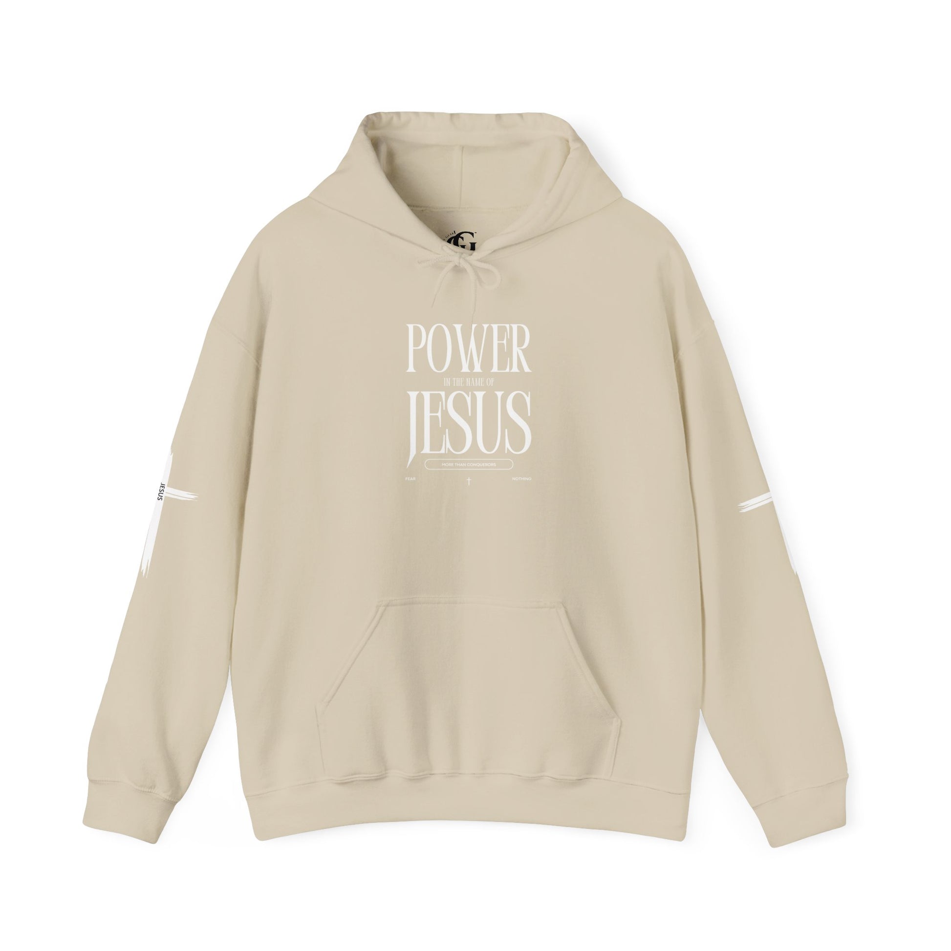 Power in the Name of Jesus Hoodie - Unisex Heavy Blend Sweatshirt for Faith and Inspiration