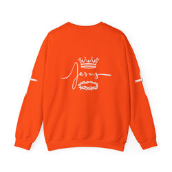 Collection of Jesus Crown & Thorns Unisex Crewneck Sweatshirt in a gallery layout