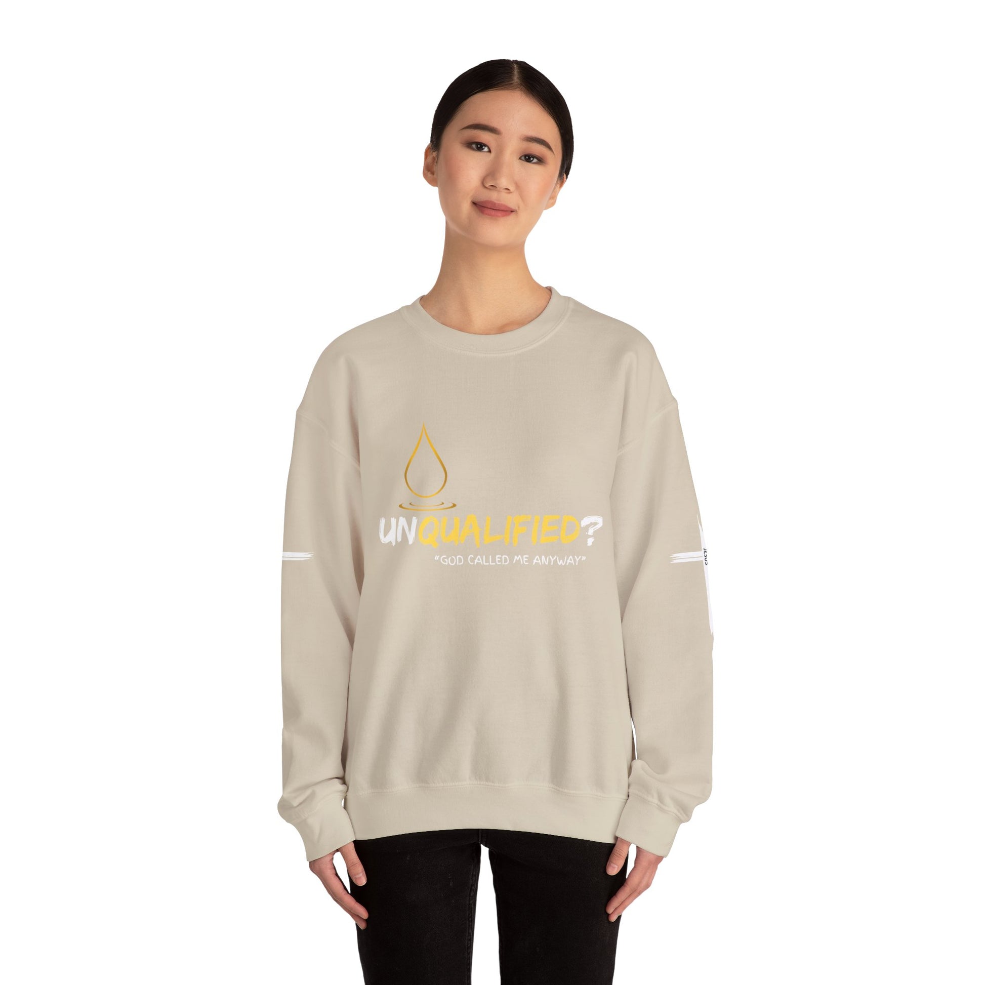 QUALIFIED "God Called Me Anyway" Unisex Crewneck Sweatshirt - Cozy Motivational Apparel