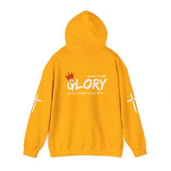 Collection of Glory to God Crown & Cross Unisex Hoodie in a gallery layout