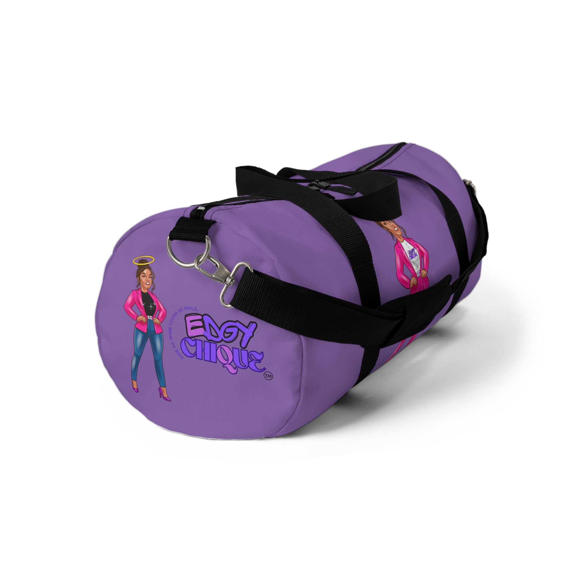 Edgy Chique Empowerment Duffel Bag - Bold Design for Fitness & Travel