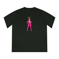 Collection of Edgy Chique Women's V-Neck Performance T-Shirt - Bold Graphic Tee for Active Lifestyle in a gallery layout