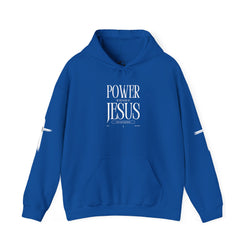 Collection of Power in the Name of Jesus Hoodie - Unisex Heavy Blend Sweatshirt for Faith and Inspiration in a gallery layout