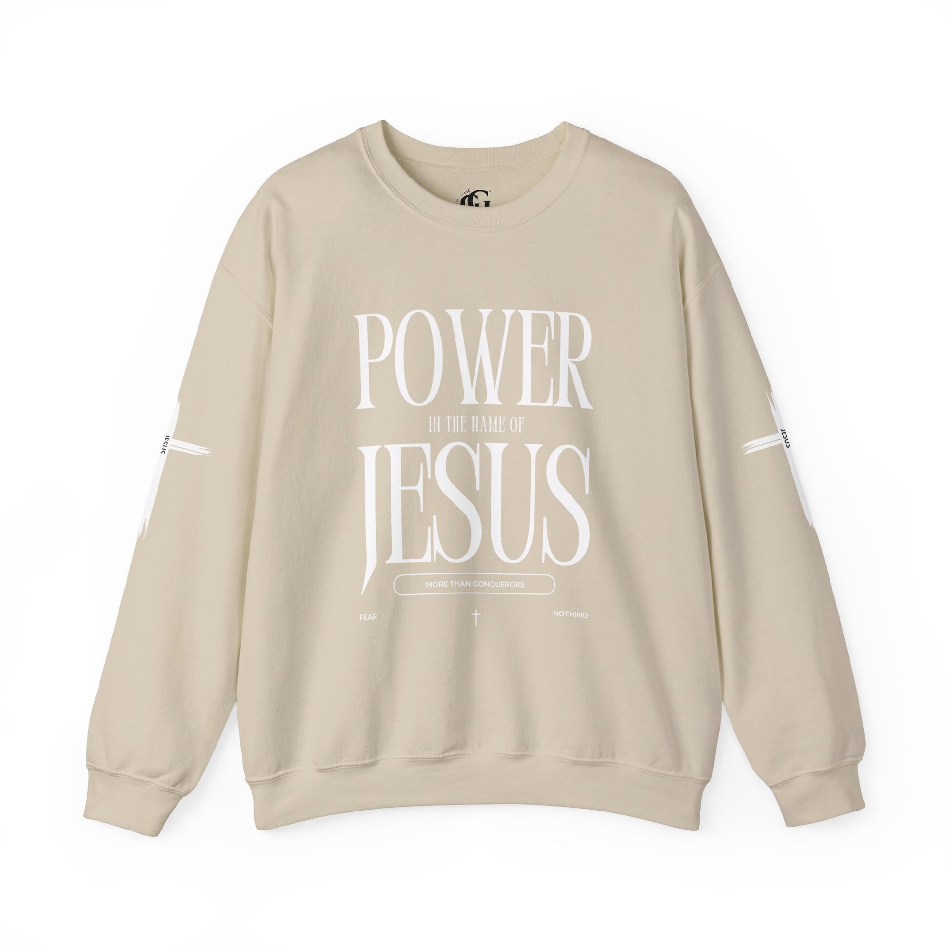 Power In the Name of Jesus Unisex Crewneck Sweatshirt for Comfort Lovers