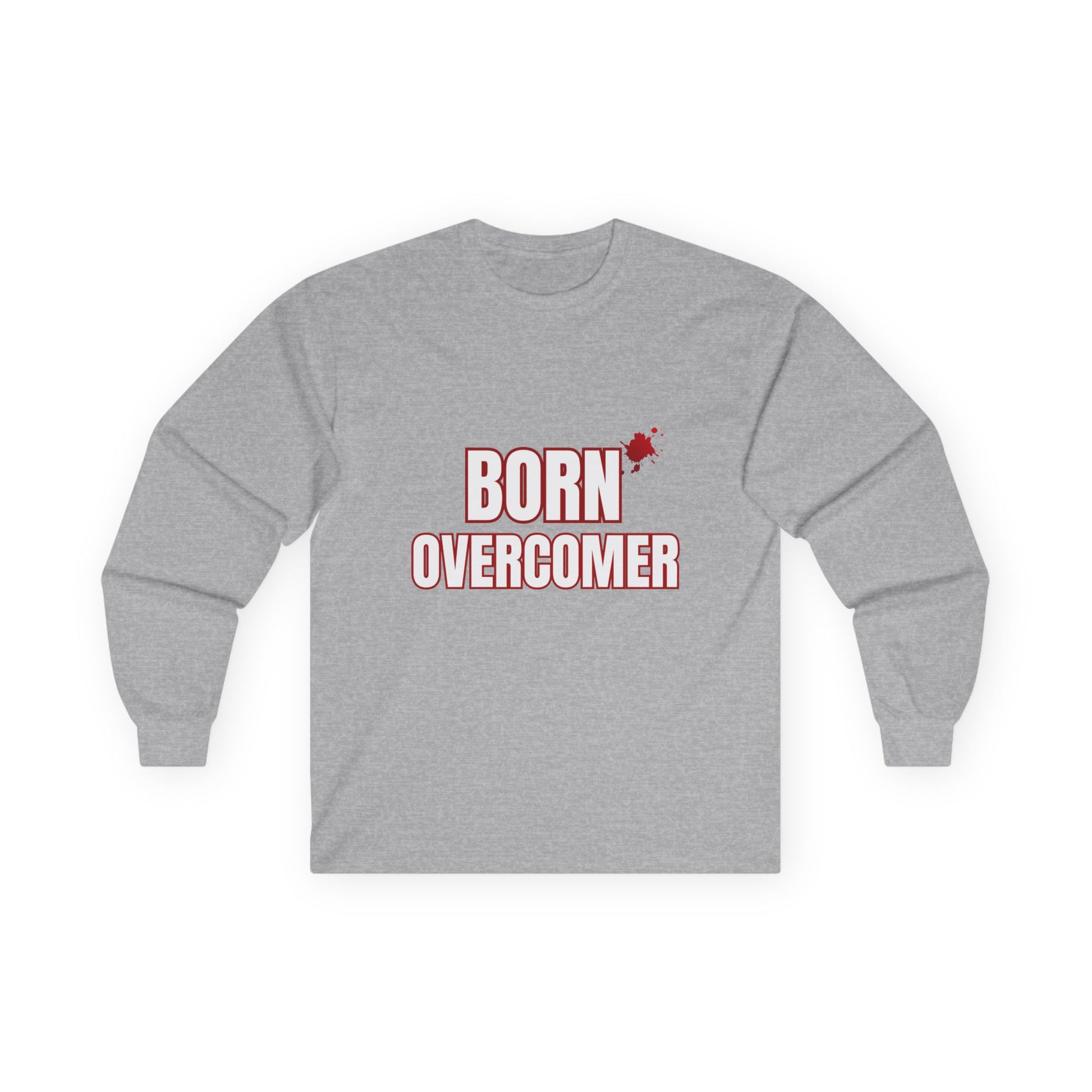 Born Overcomer Unisex Long Sleeve Tee - Inspirational Motivational Shirt