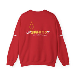 Collection of QUALIFIED "God Called Me Anyway" Unisex Crewneck Sweatshirt - Cozy Motivational Apparel in a gallery layout