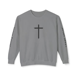 Collection of Inspirational Unisex Crewneck Sweatshirt - Glory Gear 'Jesus Saves' Design in a gallery layout