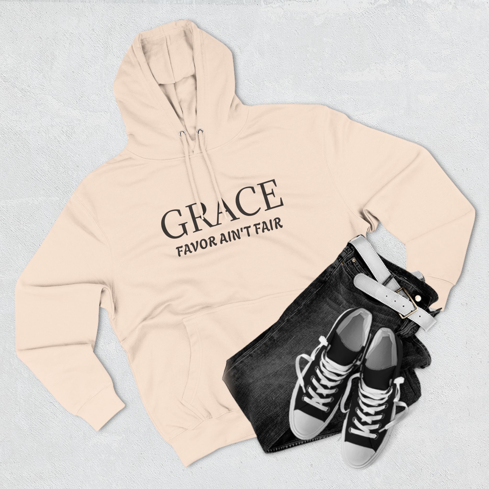 Collection of Grace Favor Ain't Fair Hoodie - Cozy Inspirational Fleece in a gallery layout