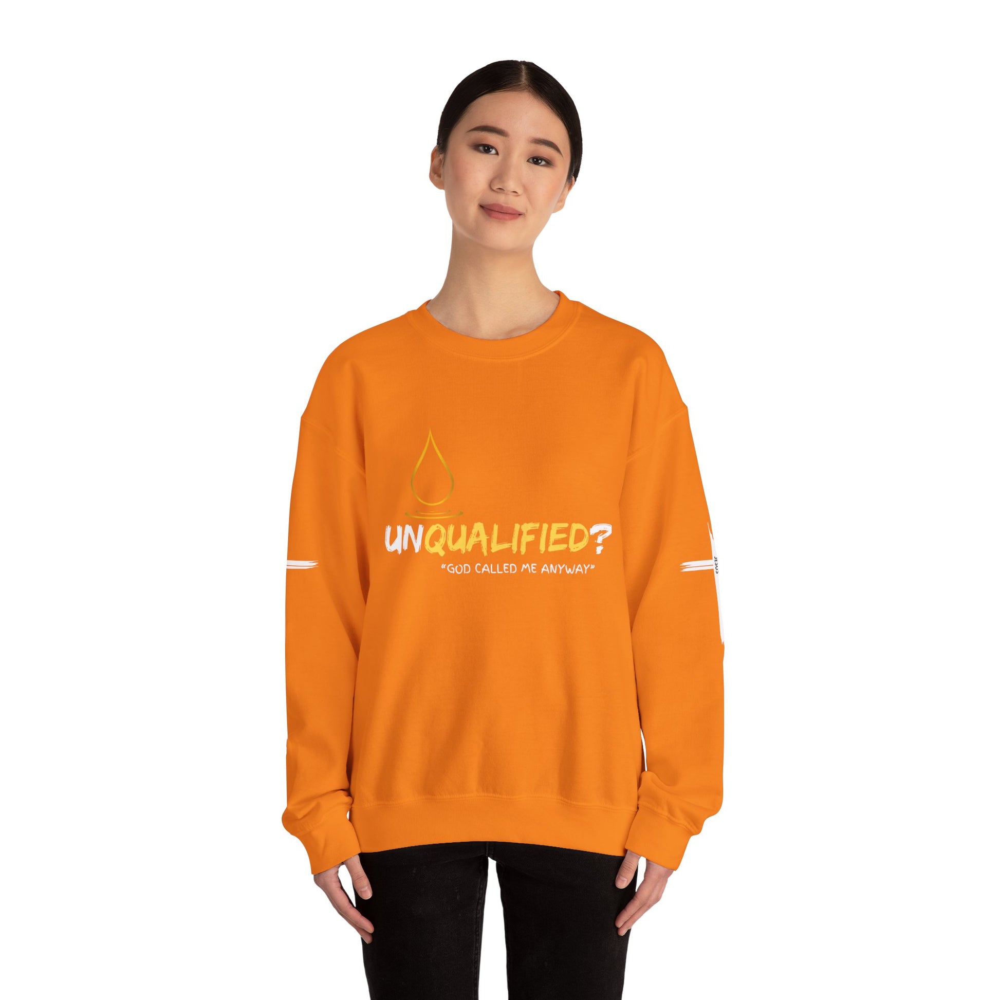 QUALIFIED "God Called Me Anyway" Unisex Crewneck Sweatshirt - Cozy Motivational Apparel