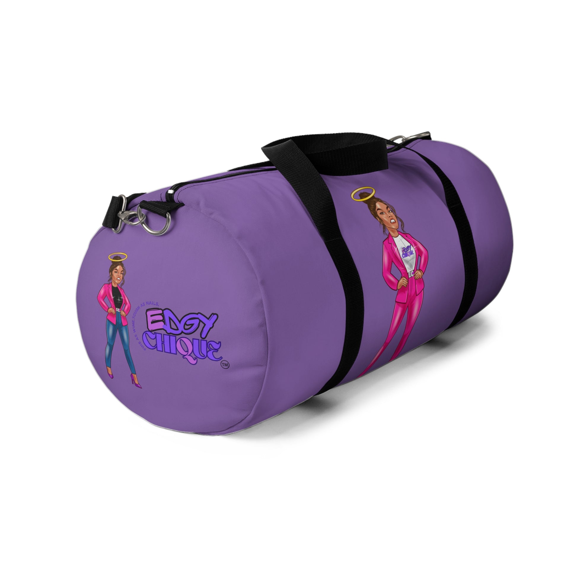 Edgy Chique Empowerment Duffel Bag - Bold Design for Fitness & Travel