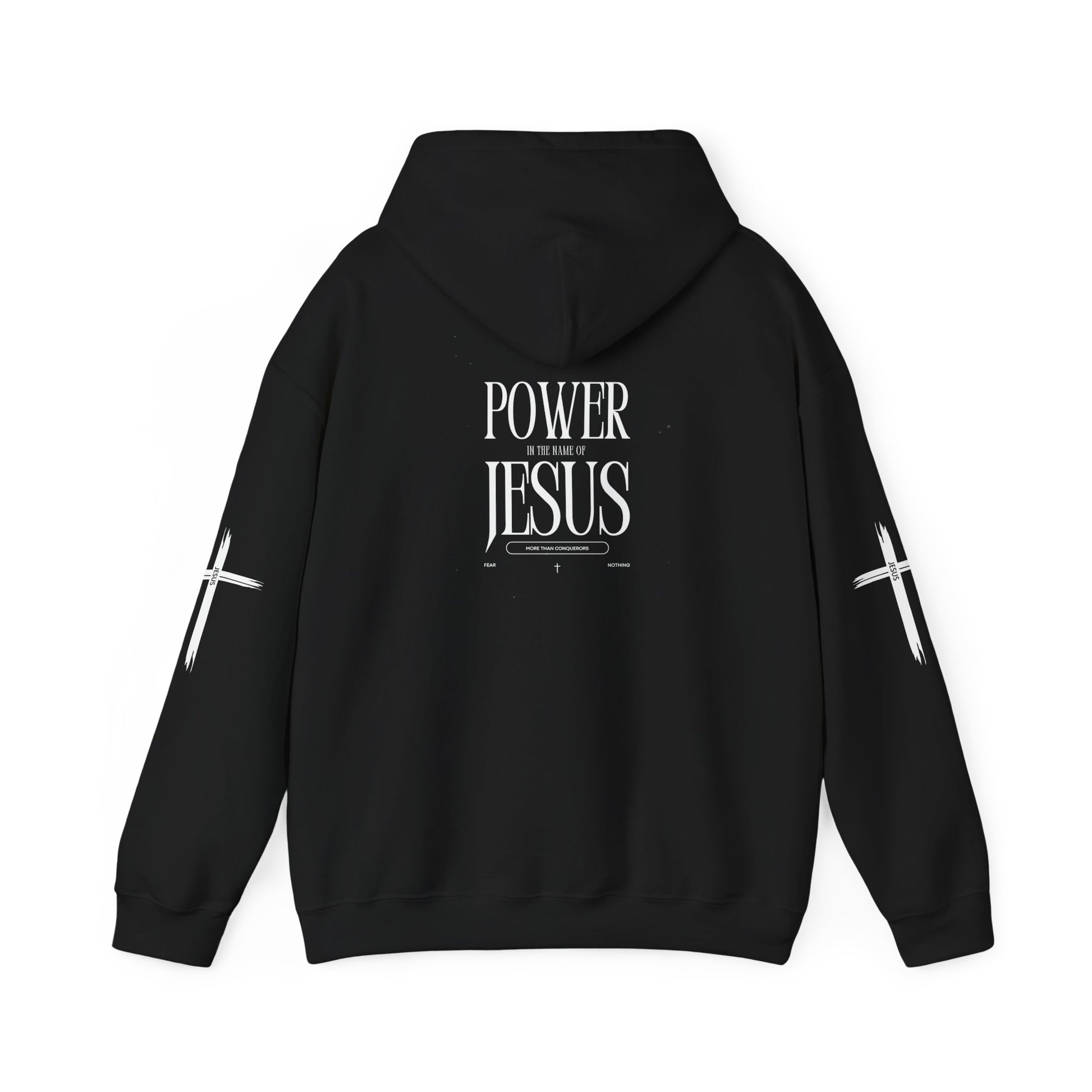 Power in the Name of Jesus Hoodie - Unisex Heavy Blend Sweatshirt for Faith and Inspiration