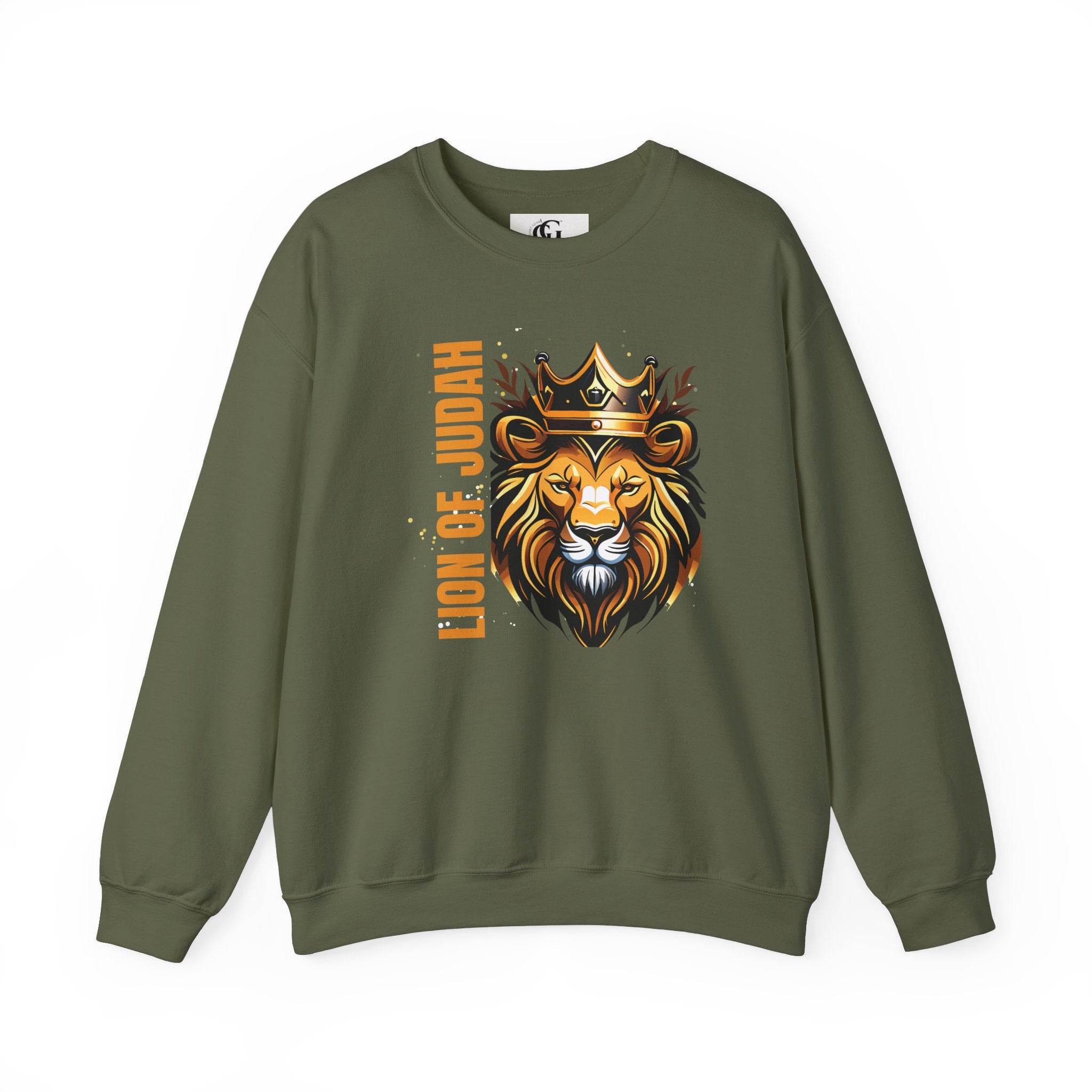 Collection of Lion of Judah Unisex Crewneck Sweatshirt - Faith-Inspired Apparel in a gallery layout