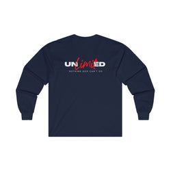 Collection of "Unlimited: Nothing God Can't Do" - Unisex Ultra Cotton Long Sleeve Tee in a gallery layout