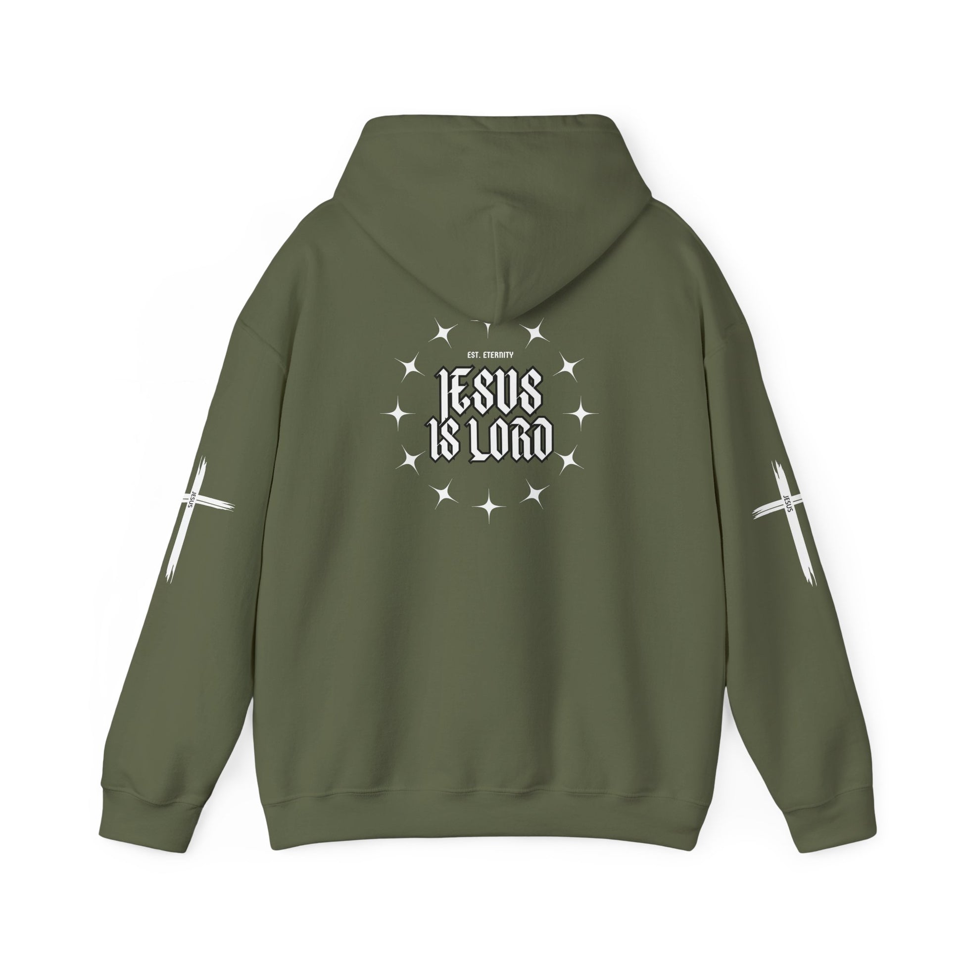 Unisex Heavy Hooded Sweatshirt - Jesus Is Lord Design