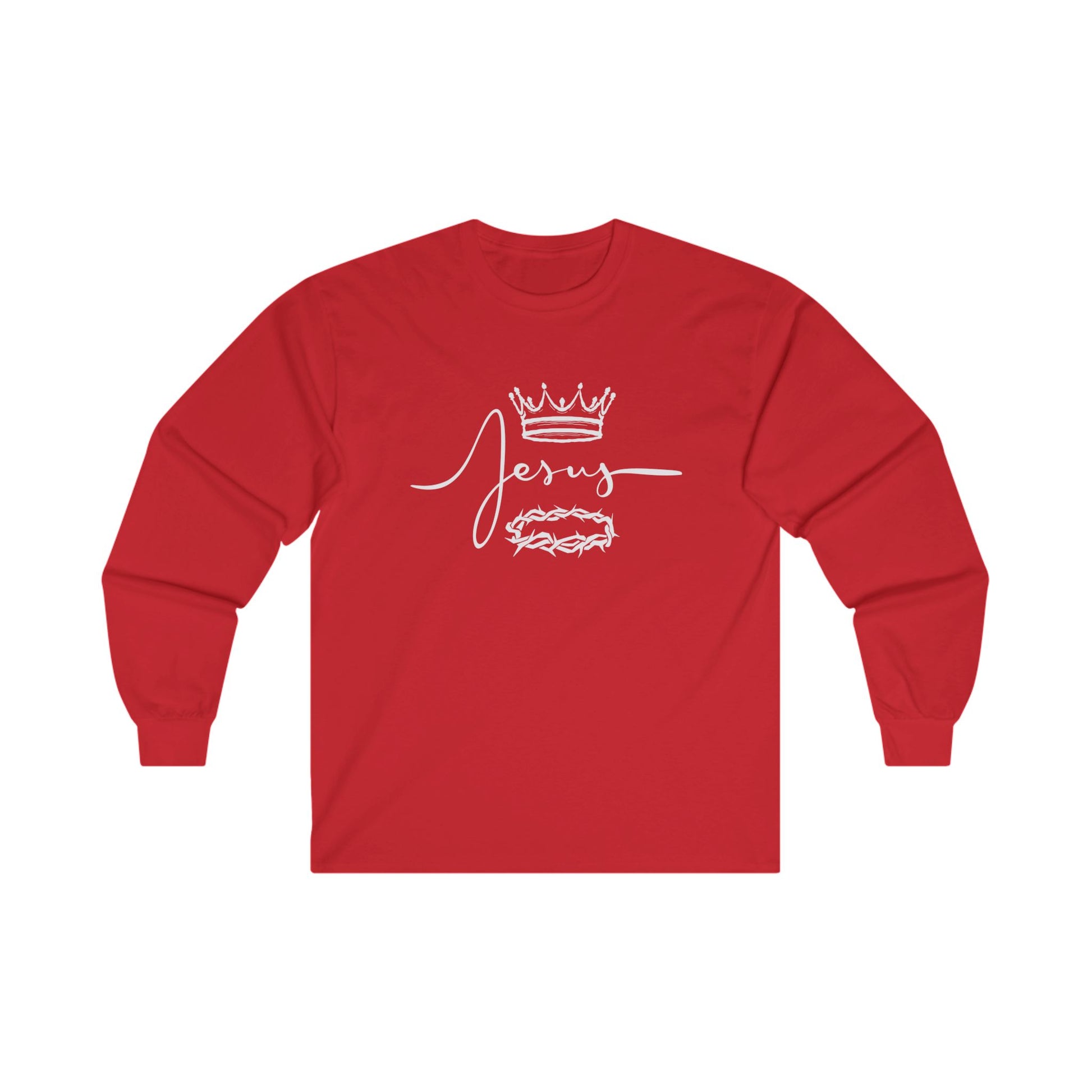 Crown & Thorn Jesus Unisex Long Sleeve Tee - Faith Inspired Apparel