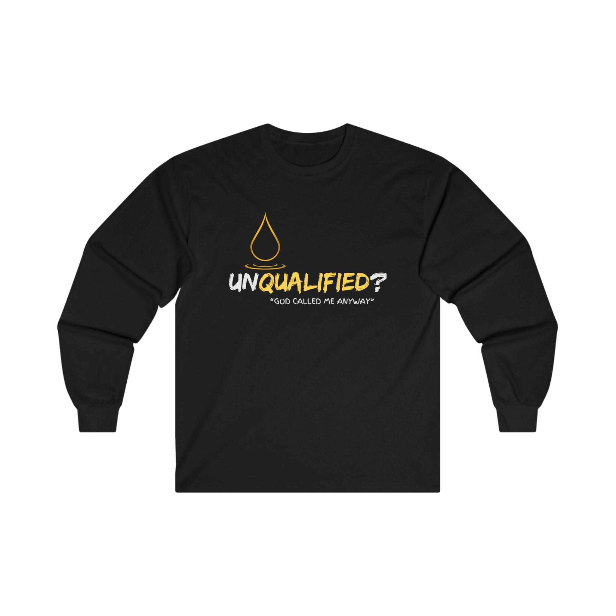 Collection of 'unQUALIFIED?' God called me anyway - Unisex Long Sleeve Tee in a gallery layout