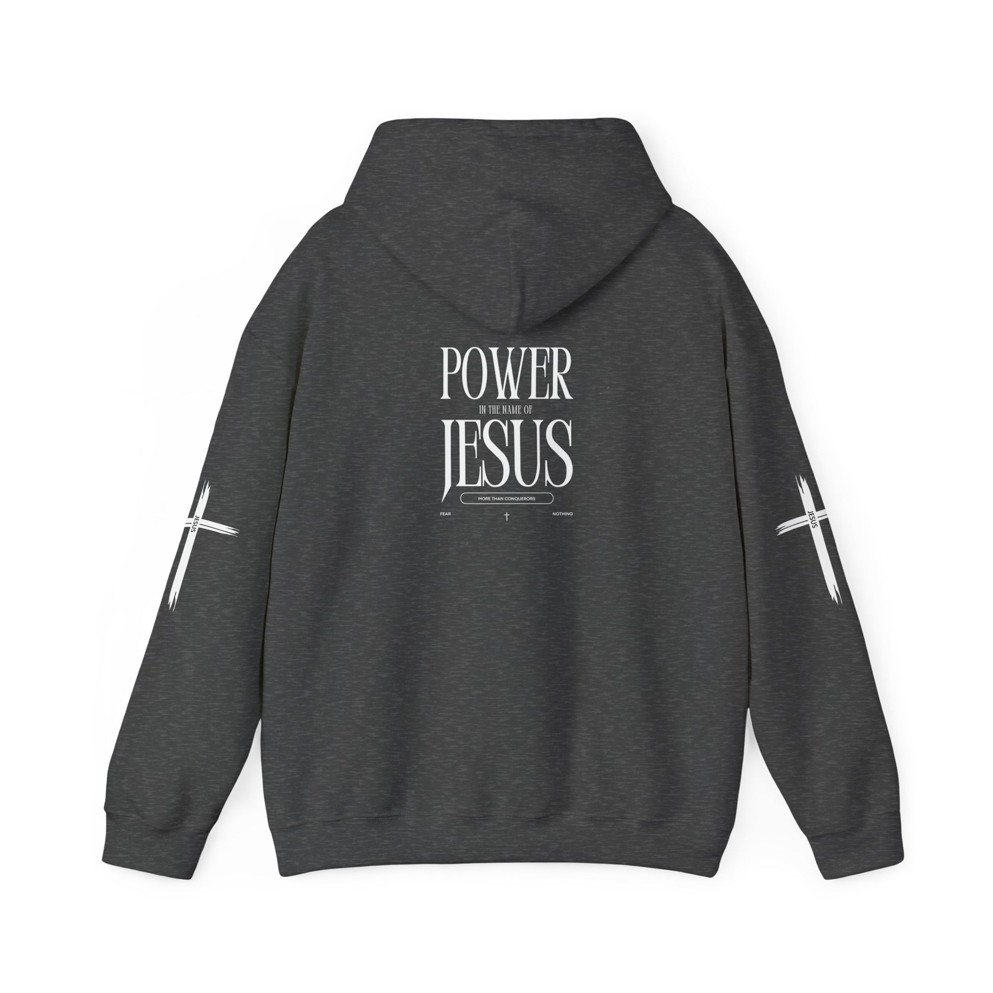 Power in the Name of Jesus Hoodie - Unisex Heavy Blend Sweatshirt for Faith and Inspiration