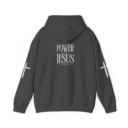 Collection of Power in the Name of Jesus Hoodie - Unisex Heavy Blend Sweatshirt for Faith and Inspiration in a gallery layout