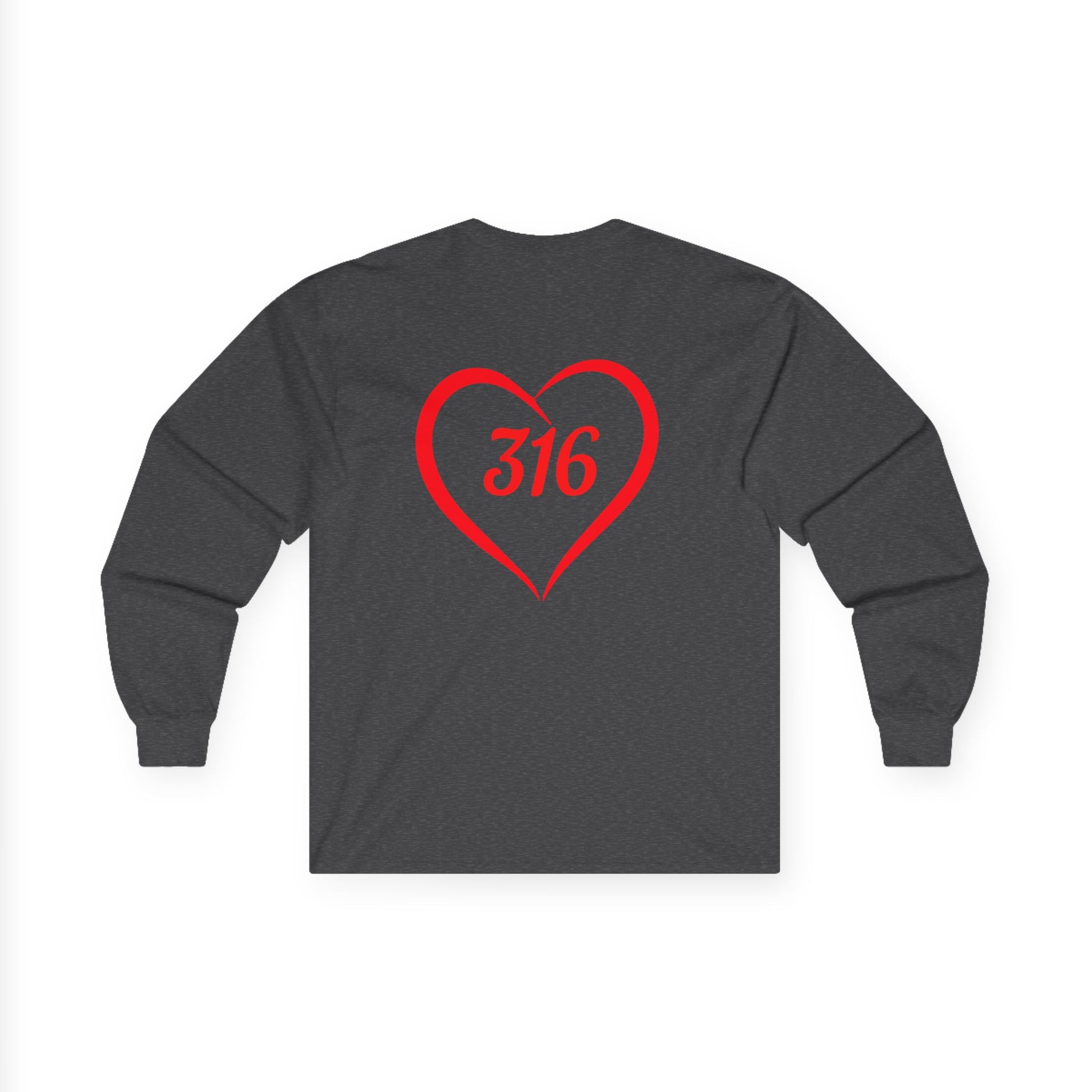 Heart 316 Unisex Ultra Cotton Long Sleeve Tee - Perfect Gift for Faith & Love Events