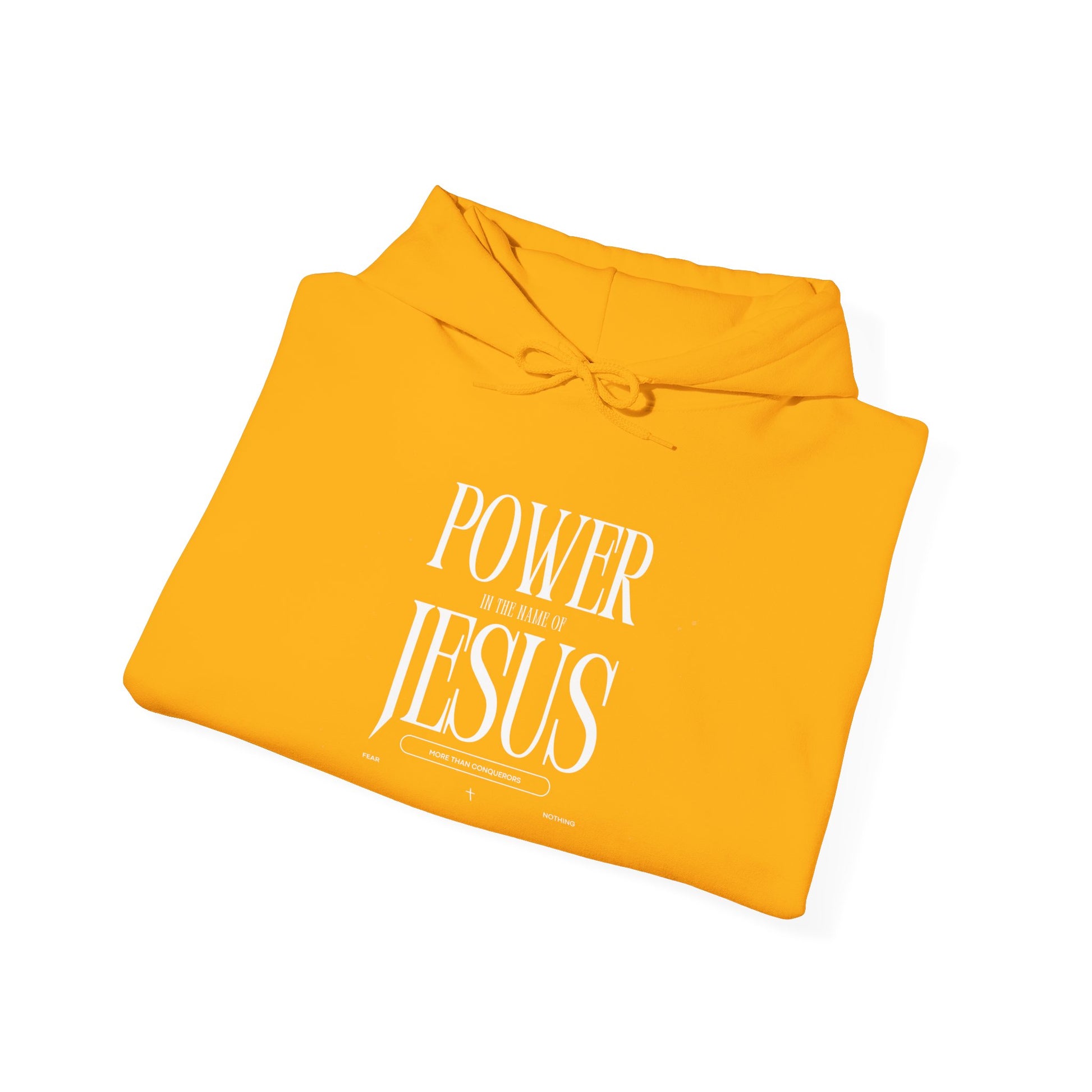 Power in the Name of Jesus Hoodie - Unisex Heavy Blend Sweatshirt for Faith and Inspiration