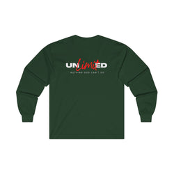 Collection of "Unlimited: Nothing God Can't Do" - Unisex Ultra Cotton Long Sleeve Tee in a gallery layout