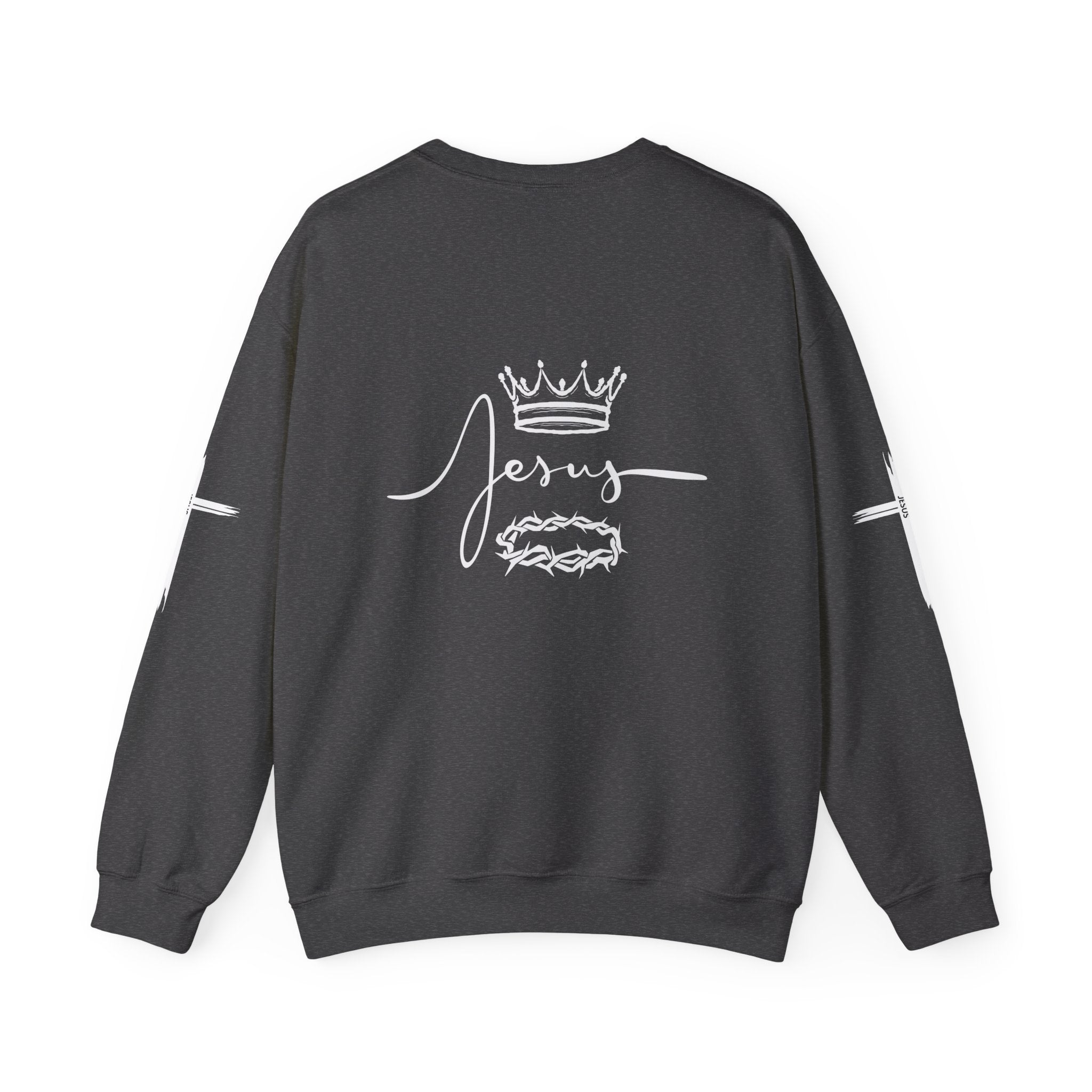 Collection of Jesus Crown & Thorns Unisex Crewneck Sweatshirt in a gallery layout