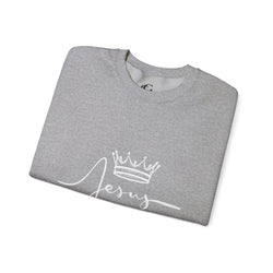 Collection of Jesus Crown & Thorns Unisex Crewneck Sweatshirt in a gallery layout