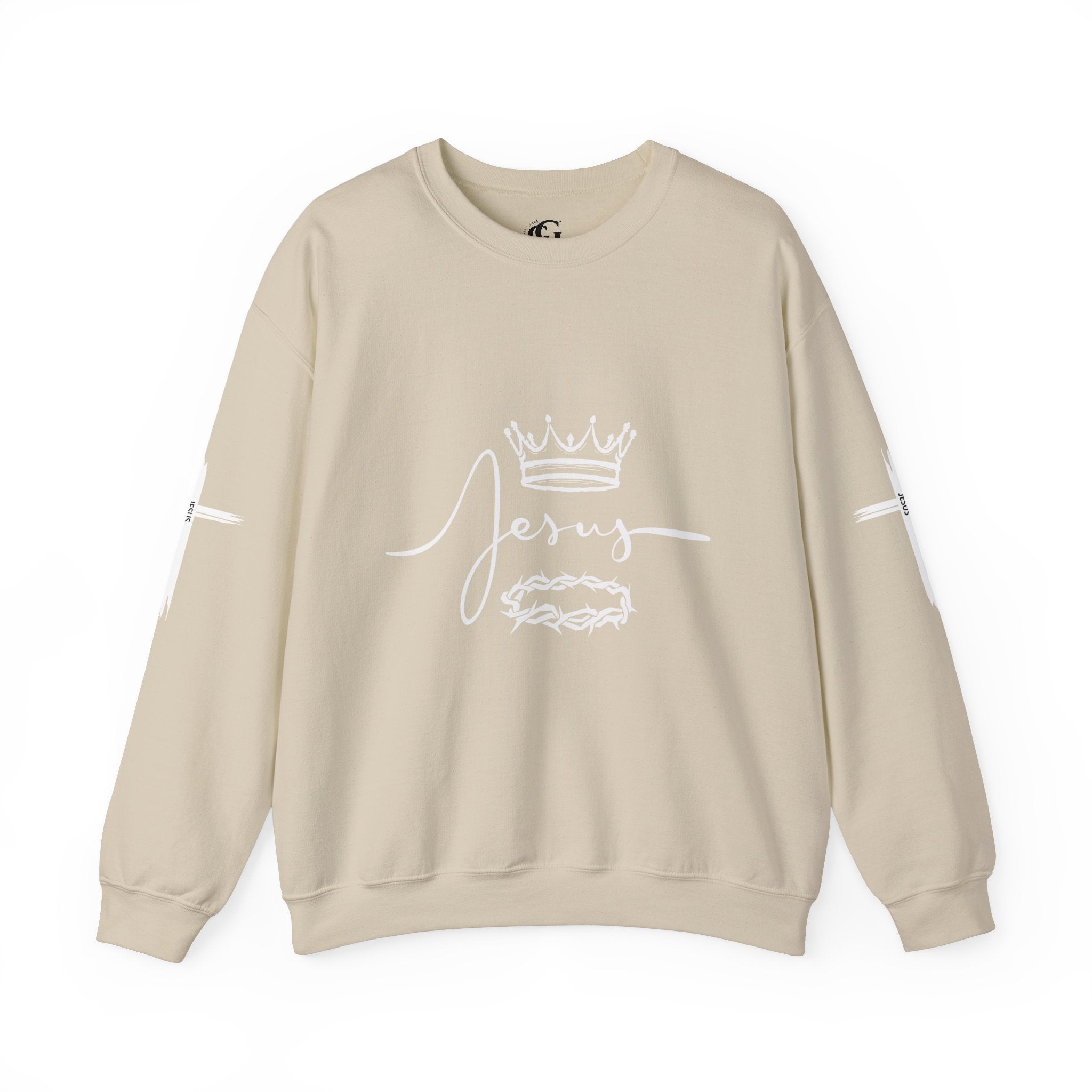 Collection of Jesus Crown & Thorns Unisex Crewneck Sweatshirt in a gallery layout