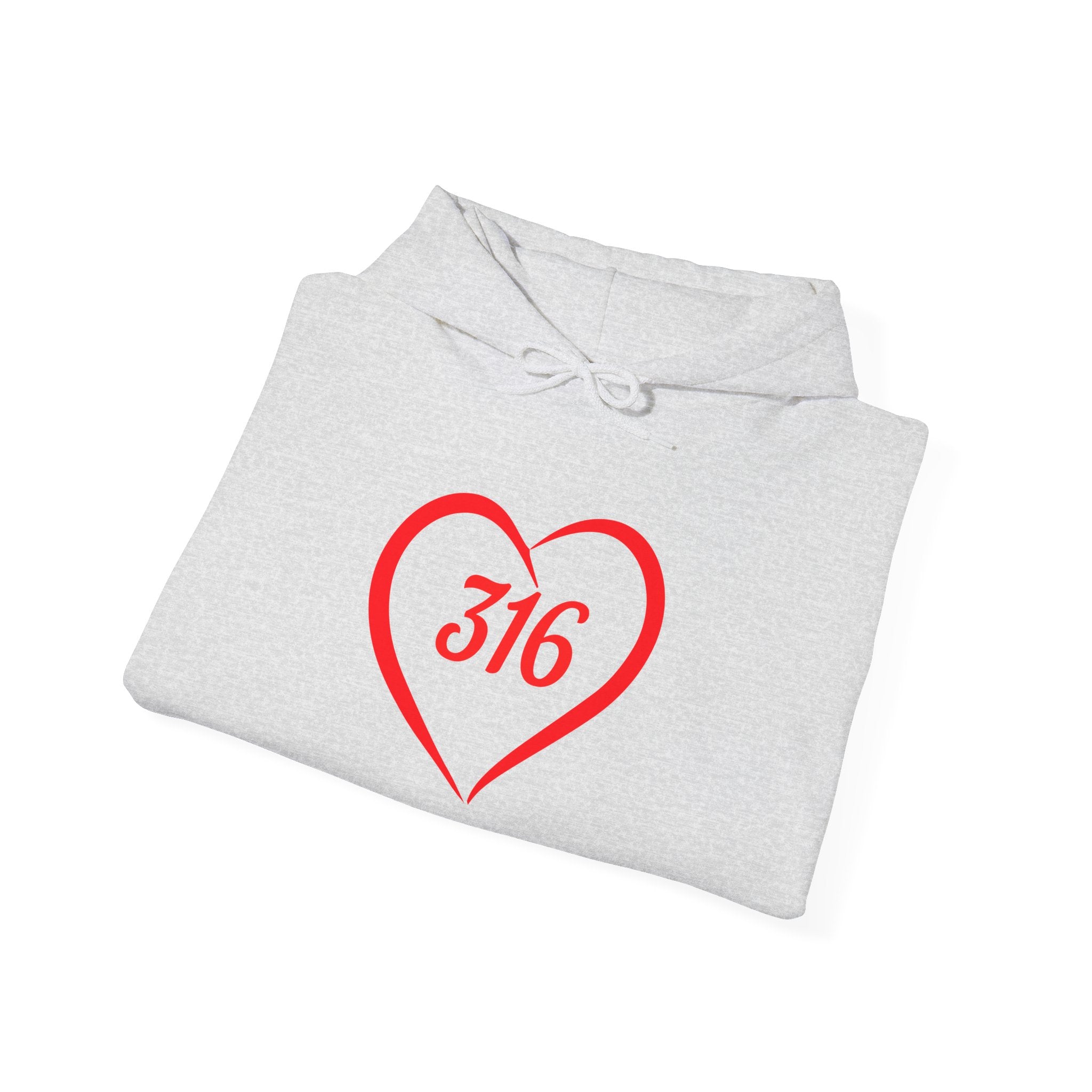 Collection of Heart 316 Unisex Heavy Blend Hooded Sweatshirt - Comfortable Faith-Inspired Apparel in a gallery layout