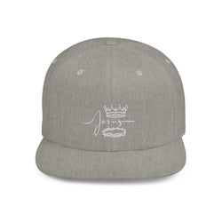 Collection of Jesus Crown Flat Bill Snapback Hat - Stylish Christian Apparel in a gallery layout